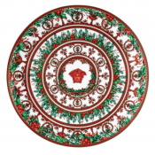 Versace Love Baroque Holiday Christmas Plate - 11.75"