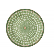 Rosenthal x Swarovski Signum Fern Green Bread Plate - 7"