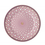 Rosenthal x Swarovski Signum Rose Pink Bread Plate - 7"