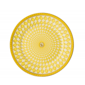 Rosenthal x Swarovski Signum Jonquil Yellow Bread Plate - 7"