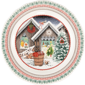 Gien 2026  Annual Chalet Christmas Plate