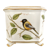 Anna Weatherley Yellow Bird Square Cachepot