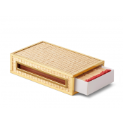 AERIN Colette Cane Oversize Match Box w /Matches