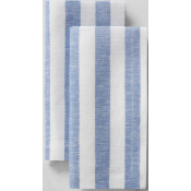 SFERRA Stramare White/Ocean Dinner Napkin - 22" Square / Set 4