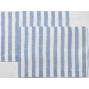 SFERRA Stramare White/Ocean Placemat - 14" x  20" - Set 4