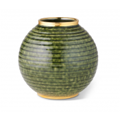 AERIN Calinda Round Vase / Forest Green - 6.1"