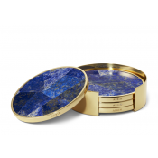 AERIN Lucas Mosaic Coaster Set / 4 - Lapis