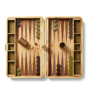 AERIN Velvet Backgammon Set -Moss