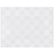 Le Jacquard Francais Anneaux White Placemat - 14" x 19" / Set 4