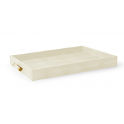 AERIN Classic Shagreen Butler Tray - Cream