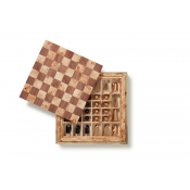 AERIN Shagreen Chess Set - Chocolate