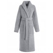 Le Jacquard Francais Caresse Bath Robe - Pebble