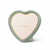AERIN Piero Leather Heart Frame / Eucalyptus