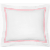 Sferra Estate White/Carnation Boudoir Sham 12X16