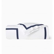 SFERRA Estate White/Navy Full/Queen Duvet Cover