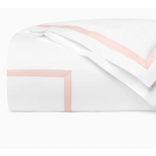 Sferra Estate White/Petal Full/Queen Duvet Cover 88X92