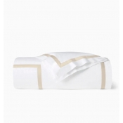 SFERRA Estate White/Sand Full/Queen Duvet Cover