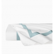 SFERRA Estate White/Poolside King Flat Sheet