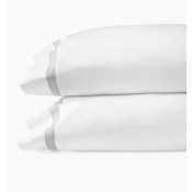 SFERRA Estate White/Lunar Standard Pillow Case - Pair