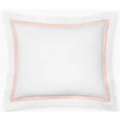 Sferra Estate White/Petal Standard Sham 21X26