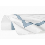 SFERRA Estate White/Sea Twin Flat Sheet