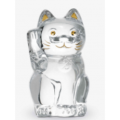 Baccarat Cat Maneki Neko Figurine