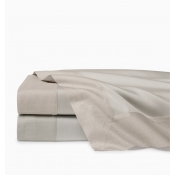 Sferra Carlotta Grey Full Queen Flat Sheet 96X114