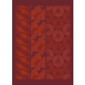 Le Jacquard Francais Yukata Red Tea Towel / Set 4