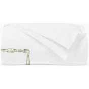 Sferra Cobblestones White/Green Twin Duvet Cover 68X86