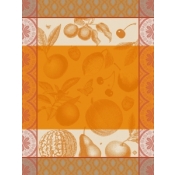 Le Jacquard Francais Arriere-Pays Orange Tea Towel / Set 4