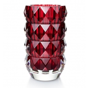 Baccarat Louxor Round Vase Red - Medium