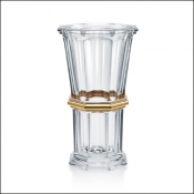 Baccarat Harcourt Straight Tall Vase - 20K Gold
