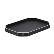 Baccarat Octogone Tray Black / Small