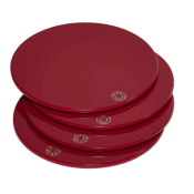 Baccarat Octogone Coasters Red / Set 4