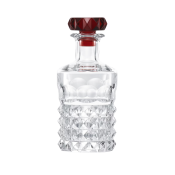 Baccarat Louxor Whiskey Decanter w/ Red Stopper