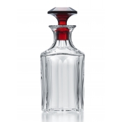 Baccarat Harcourt Whiskey Decanter w/ Red Stopper