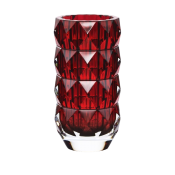 Baccarat Louxor Round Vase Red - Small