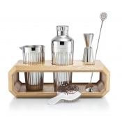 Baccarat Octogone Bar Accessory Stand / Natural Oak