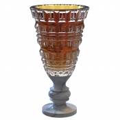 Baccarat New Antique II Vase AMBER Ltd. Edition