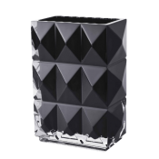 Baccarat Louxor Vase Rectangular -Black