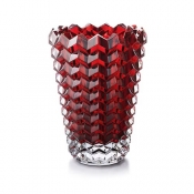 Baccarat Eye II Vase - Red