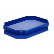 Baccarat Octogone Tray Small - Blue