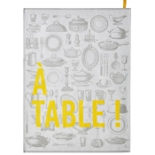 Le Jacquard Francais A Table Grey Tea Towel / Set 4