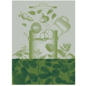 Le Jacquard Francais Veloutes d'orties Green Tea Towel - Set 4