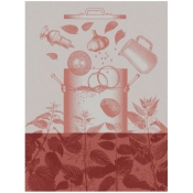 Le Jacquard Francais Veloutes d'orties Pink Tea Towel - Set 4