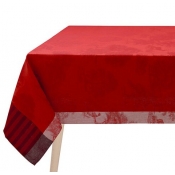 Le Jacquard Francais Souveraine Red Tablecloth - 47" x 47"