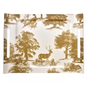 Le Jacquard Francais Souveraine Gold Tray - 23 x 17