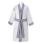 Le Jacquard Francais Bath Club Blue Robe - S