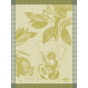 Le Jacquard Francais Eaux De Citrons Yellow Tea Towel - Set 4