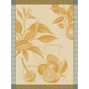 Le Jacquard Francais Eaux D'Agrumes Orange Tea Towel - Set 4